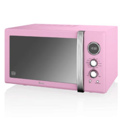 Swan Retro 900w Combi Microwave - Pink